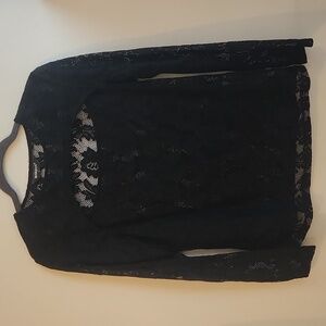 Black lace shirt